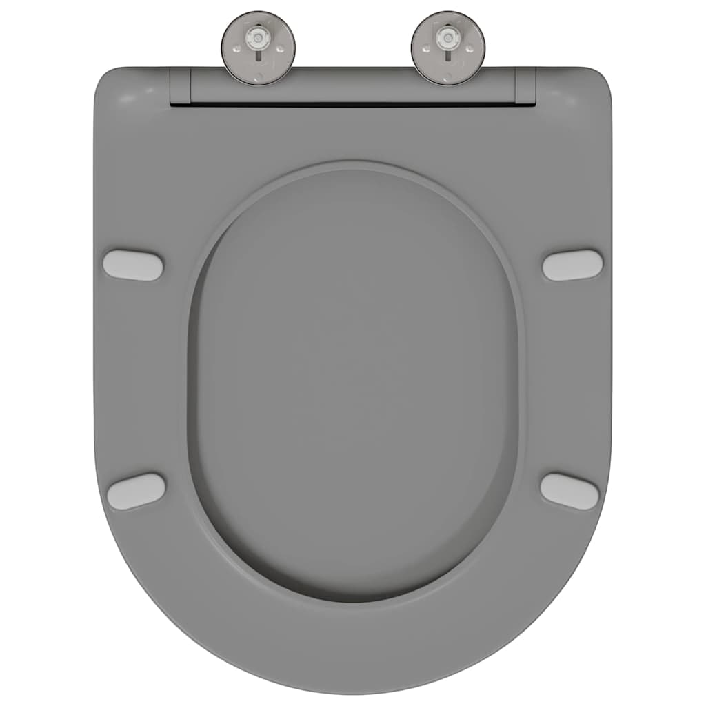 Wc-Istuin Harmaa 47 X 36 X 3,4 Cm Duroplast