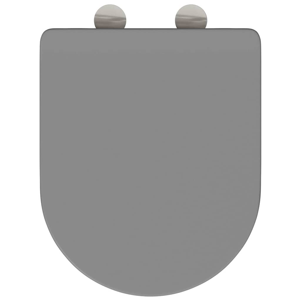 Wc-Istuin Harmaa 47 X 36 X 3,4 Cm Duroplast