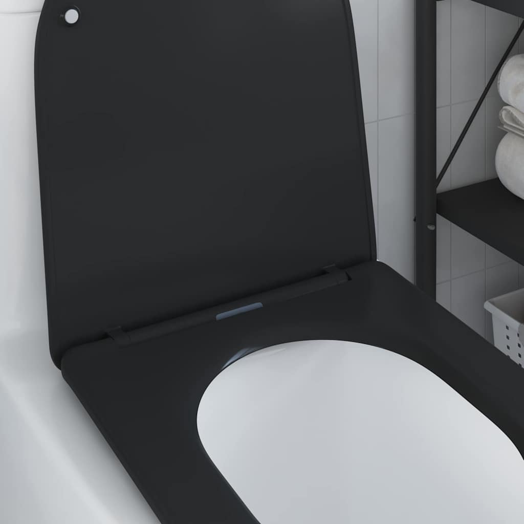 Wc-Istuin Musta 47 X 36 X 3,4 Cm Duroplast