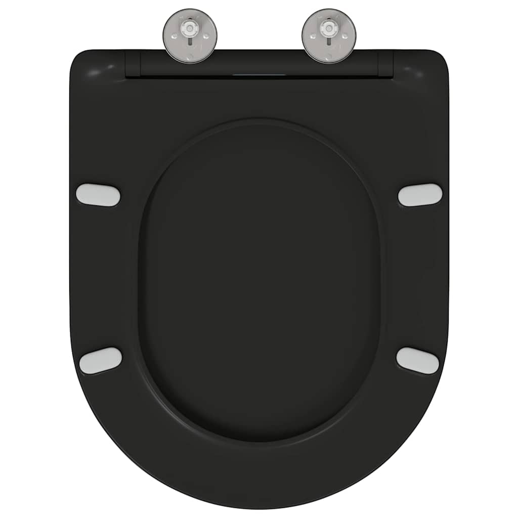 Wc-Istuin Musta 47 X 36 X 3,4 Cm Duroplast