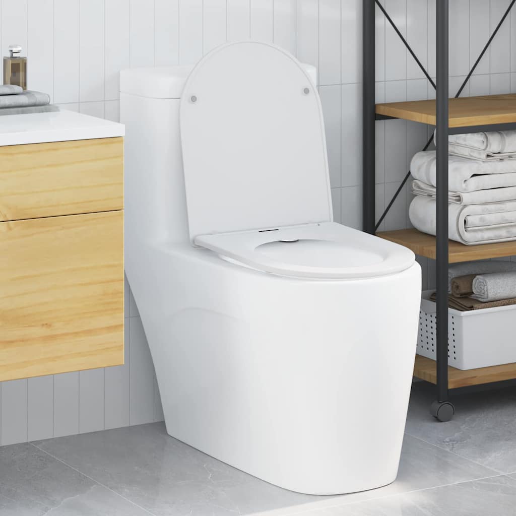 Wc-Istuin Valkoinen 47 X 36 X 3,4 Cm Duroplast
