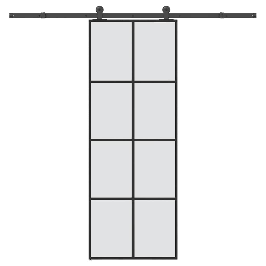 Liukuovi Asennustarvikkeilla 76X205 Cm Esg Lasi Ja Alumiini