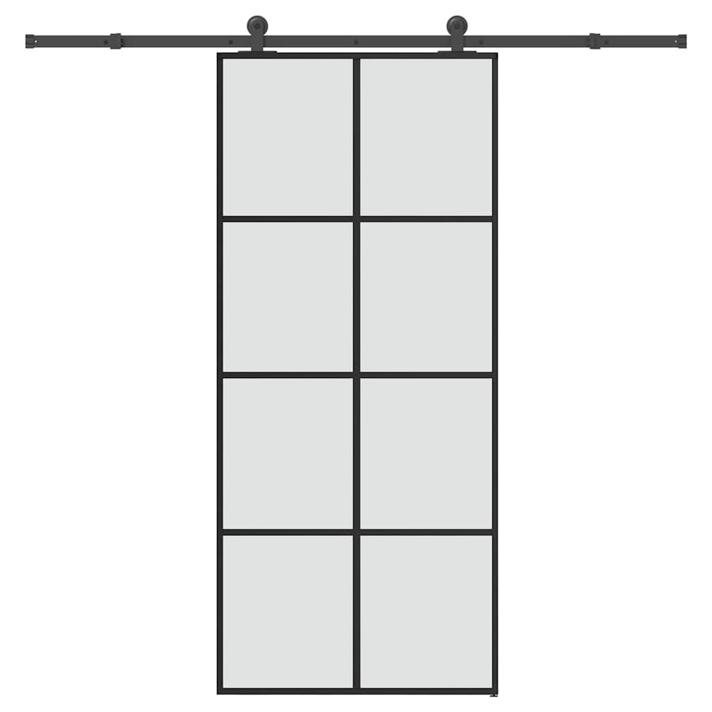 Liukuovi Asennustarvikkeilla 76X205 Cm Esg Lasi Ja Alumiini
