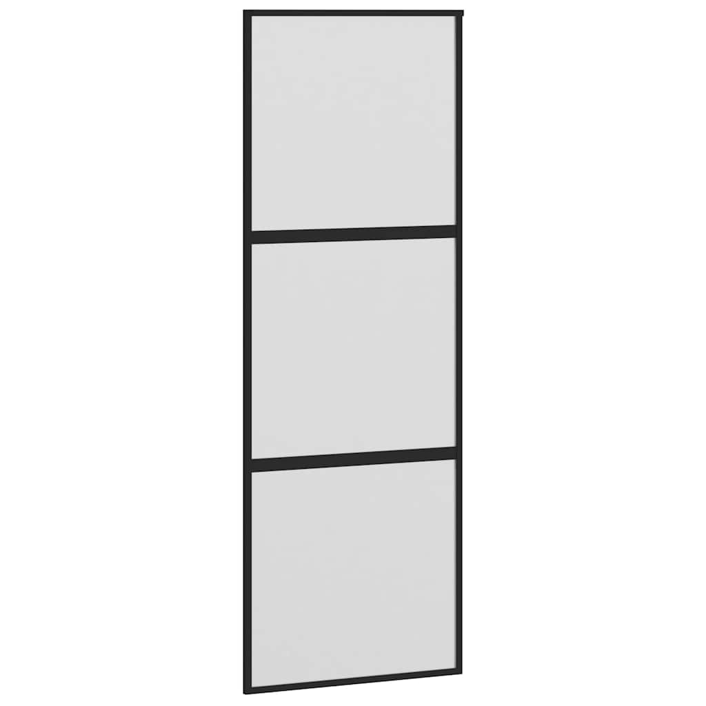Liukuovi Laitteistosarjalla 76X205 Cm Karkaistu Lasi Alumiini