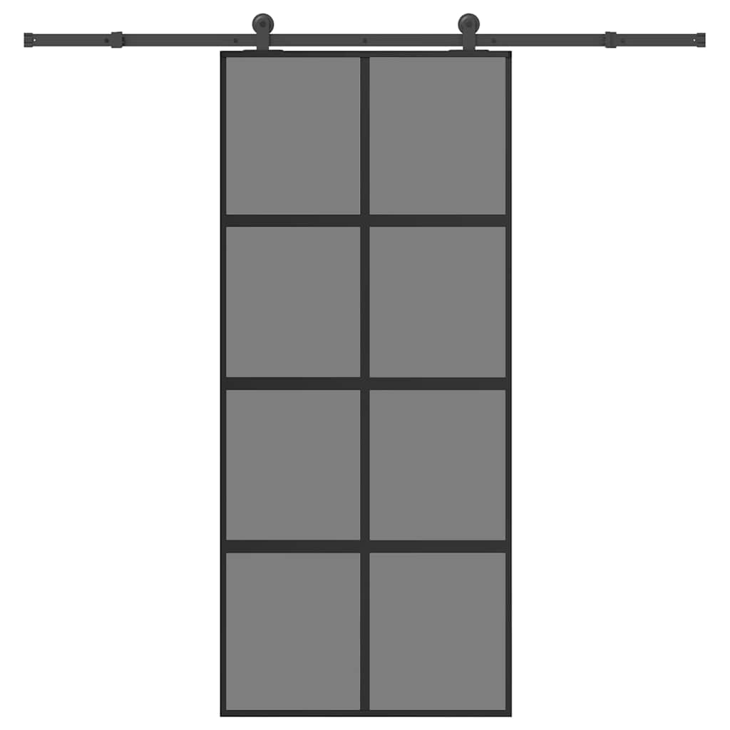 Liukuovi Asennustarvikkeilla 76X205 Cm Esg Lasi Ja Alumiini
