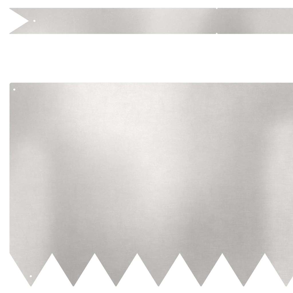 Nurmireunus 10 Pcs 100 X 0,05 X 30 Cm Ruostumaton Teräs Hopea
