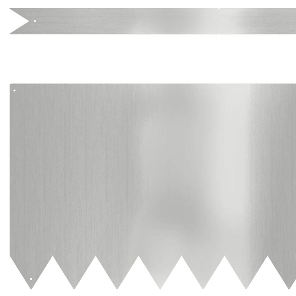 Nurmireunus 10 Pcs 100 X 0,05 X 30 Cm Galvanoitu Teräs Hopea