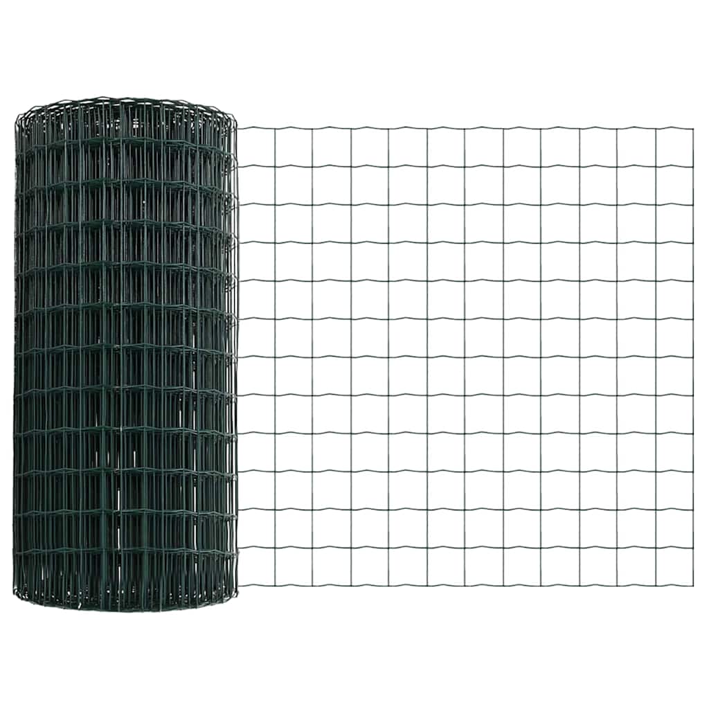 Euroaita Vihreä 0,6 X 25 M Pvc-Pintainen Rauta