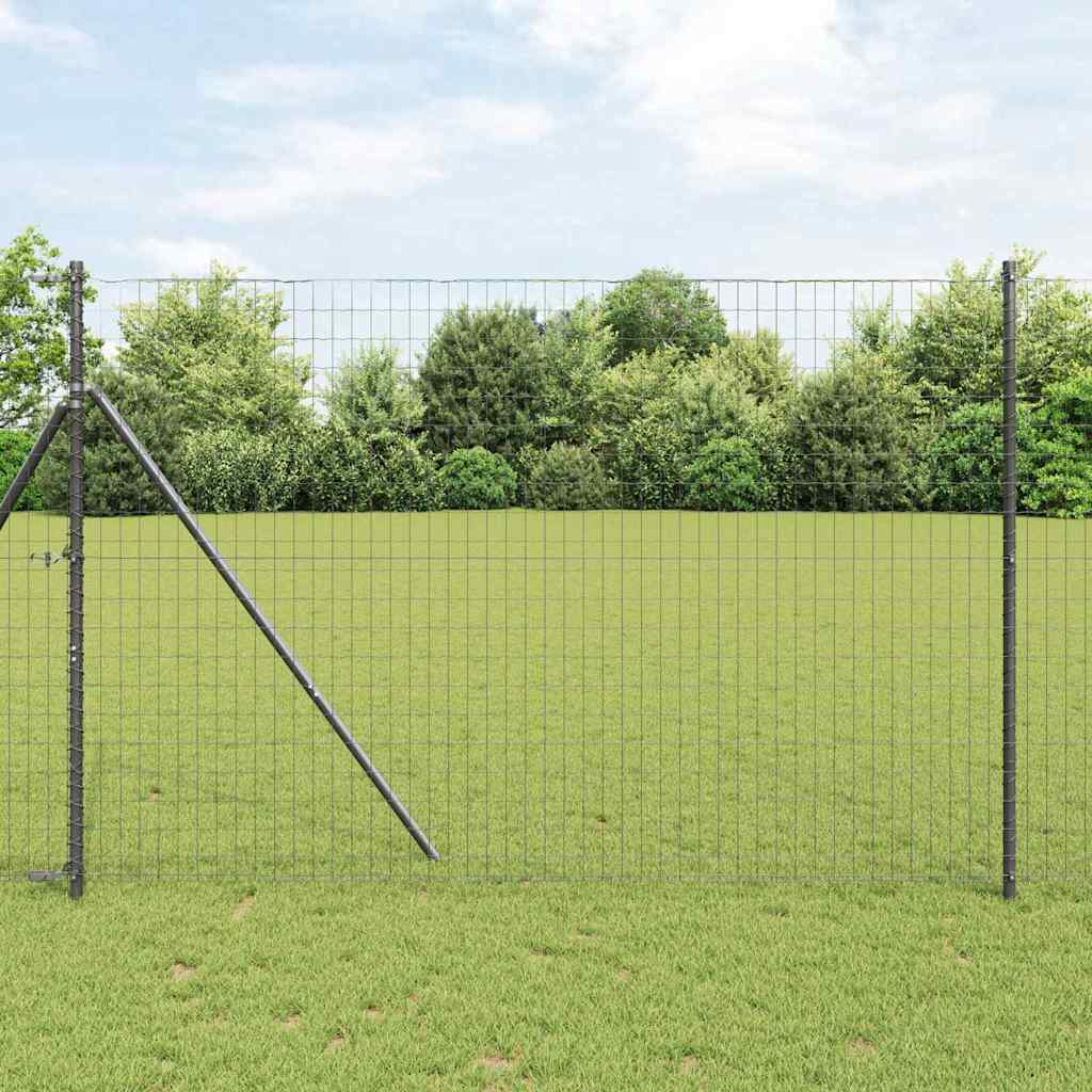 Euroaita Harmaa 1,5 X 10 M Pvc-Pintainen Rauta