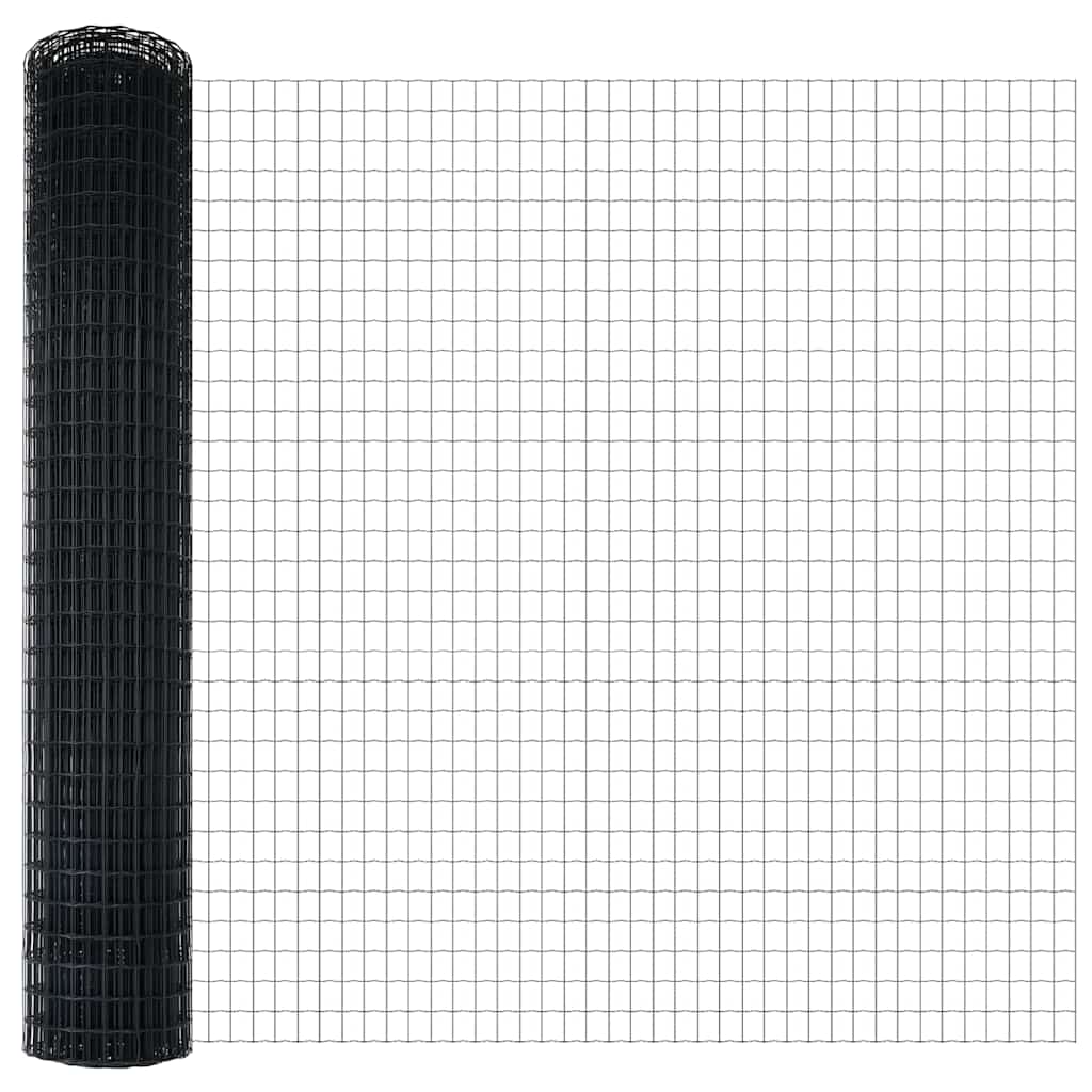 Euroaita Harmaa 1,5 X 10 M Pvc-Pintainen Rauta