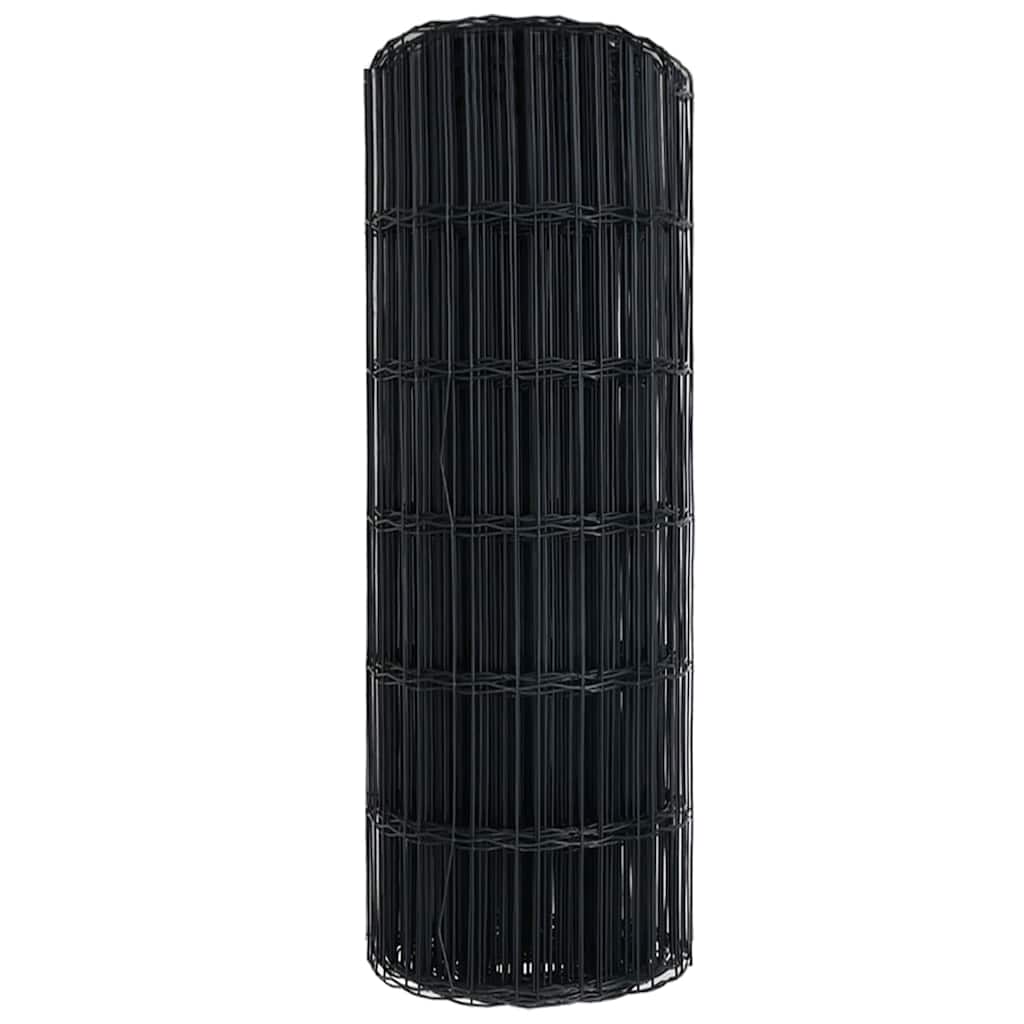 Euroaita Harmaa 0,8 X 10 M Pvc-Pintainen Rauta