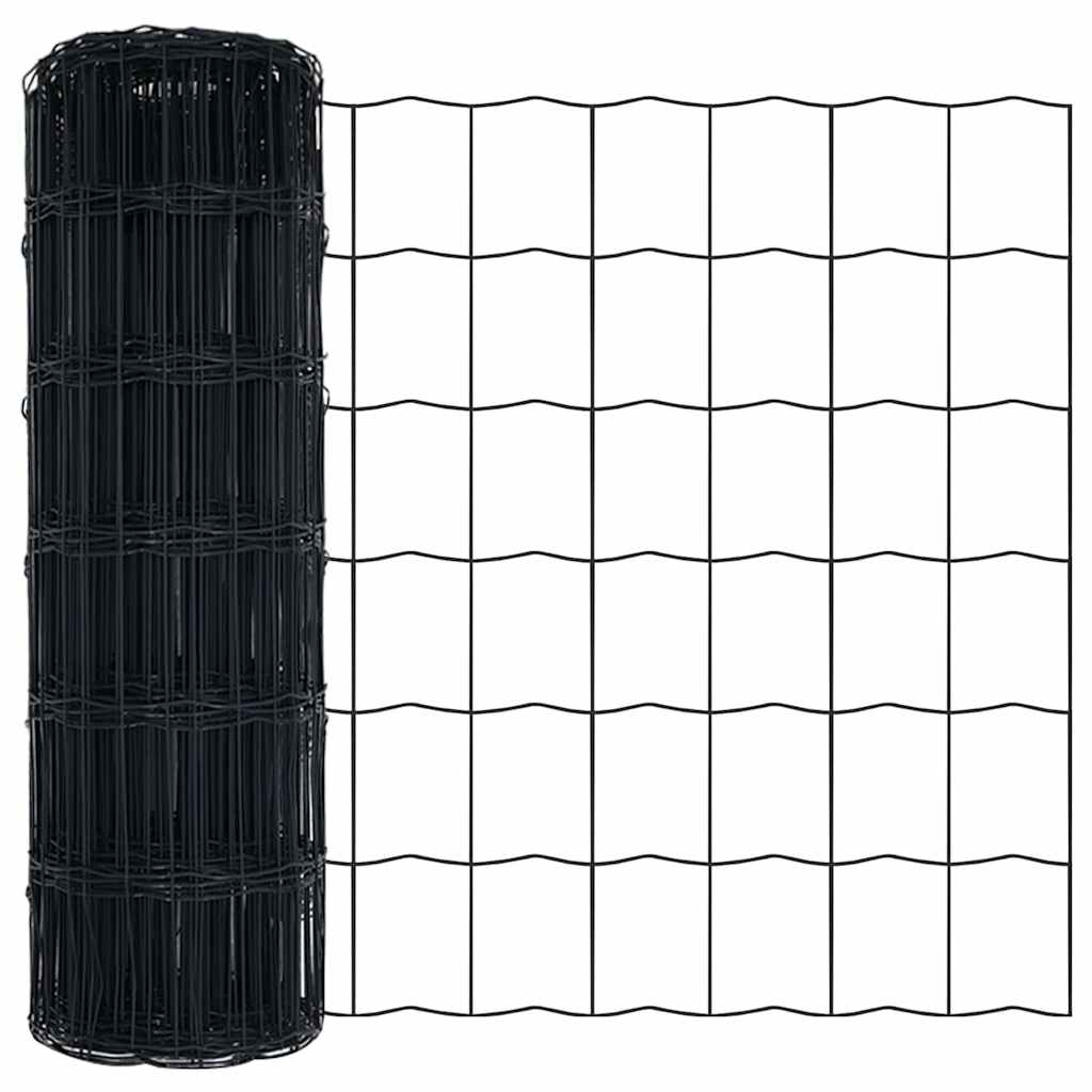 Euroaita Harmaa 0.8 X 10 M Pvc-Pintainen Rauta