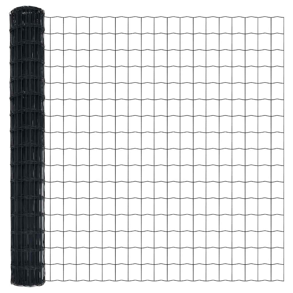 Euroaita Harmaa 1.5 X 10 M Pvc-Pintainen Rauta