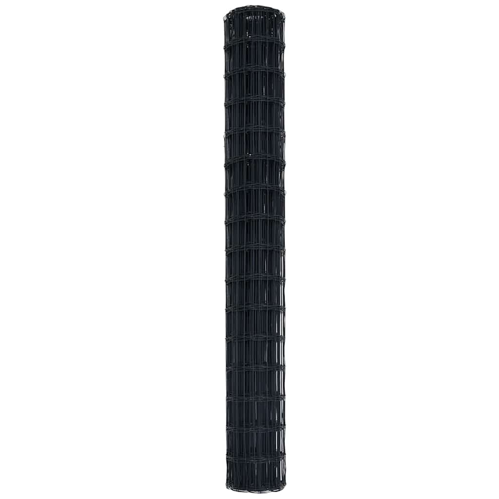Euroaita Harmaa 1.5 X 10 M Pvc-Pintainen Rauta