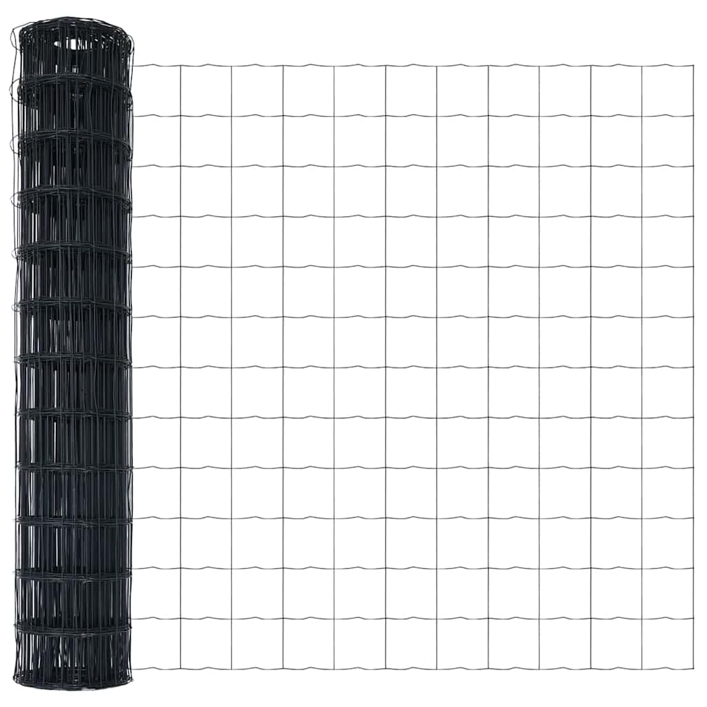 Euroaita Harmaa 1,4 X 10 M Pvc-Pintainen Rauta