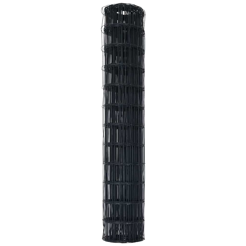 Euroaita Harmaa 1,4 X 10 M Pvc-Pintainen Rauta