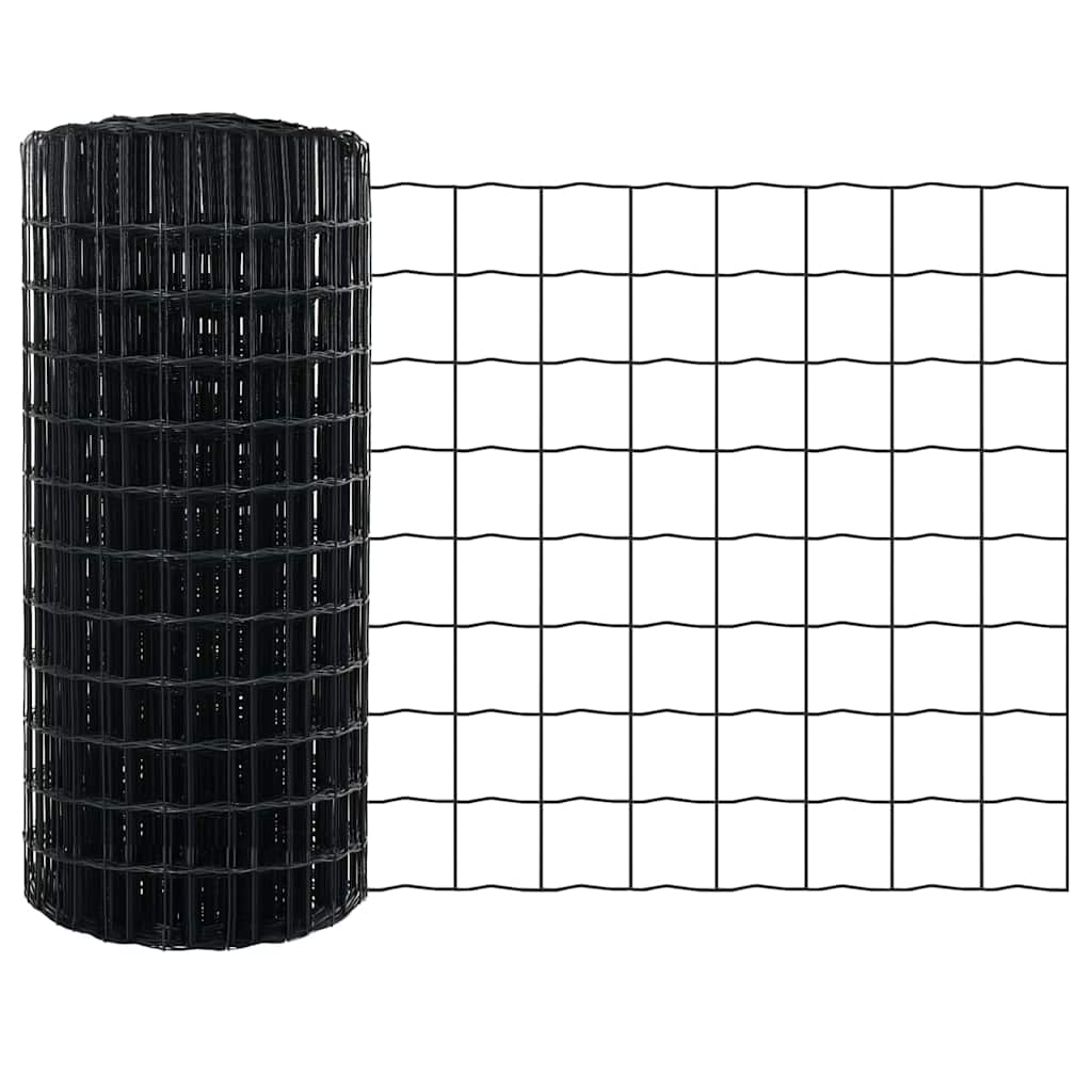 Euroaita Harmaa 0,4 X 25 M Pvc-Pintainen Rauta