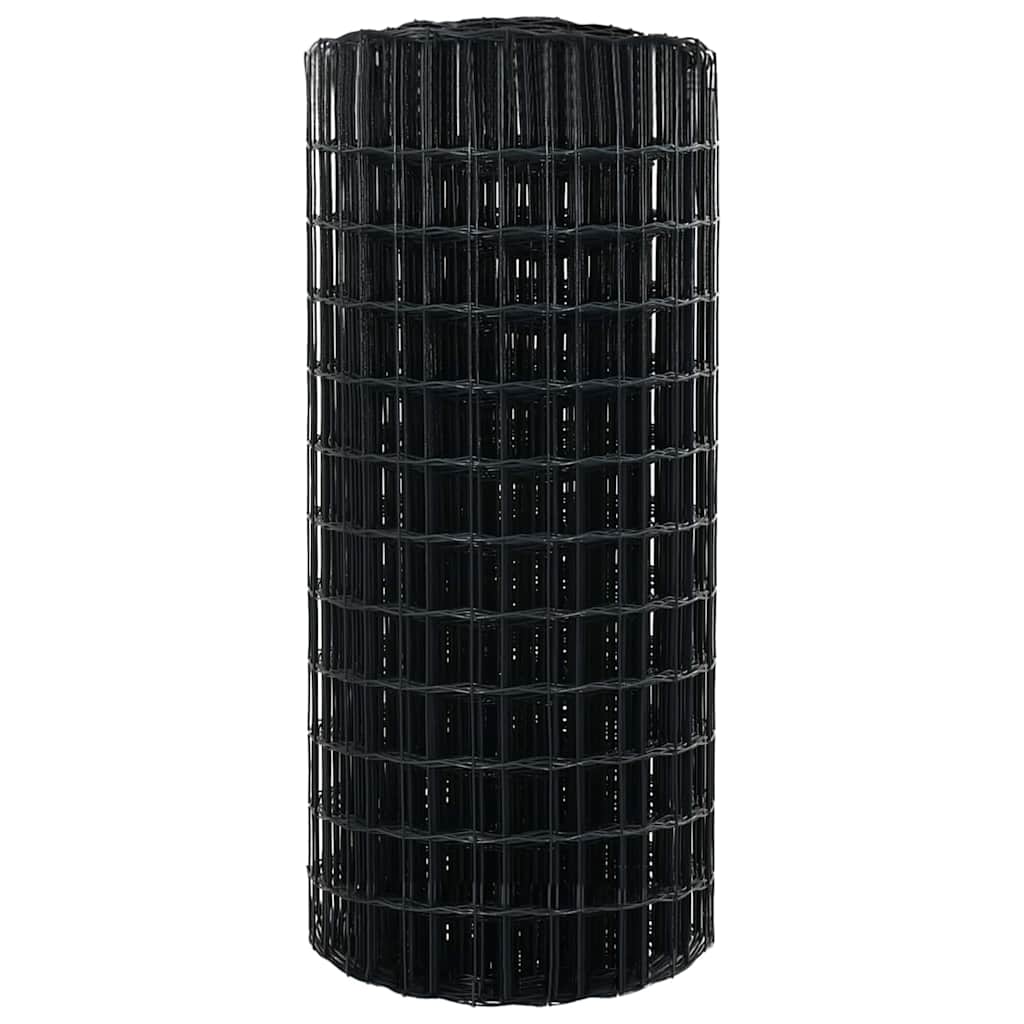 Euroaita Harmaa 0,8 X 25 M Pvc-Pintainen Rauta