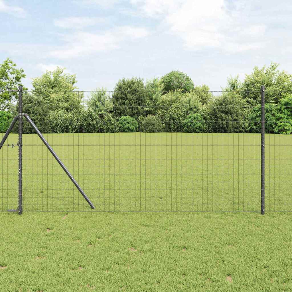 Euroaita Harmaa 1,2 X 25 M Pvc-Pintainen Rauta