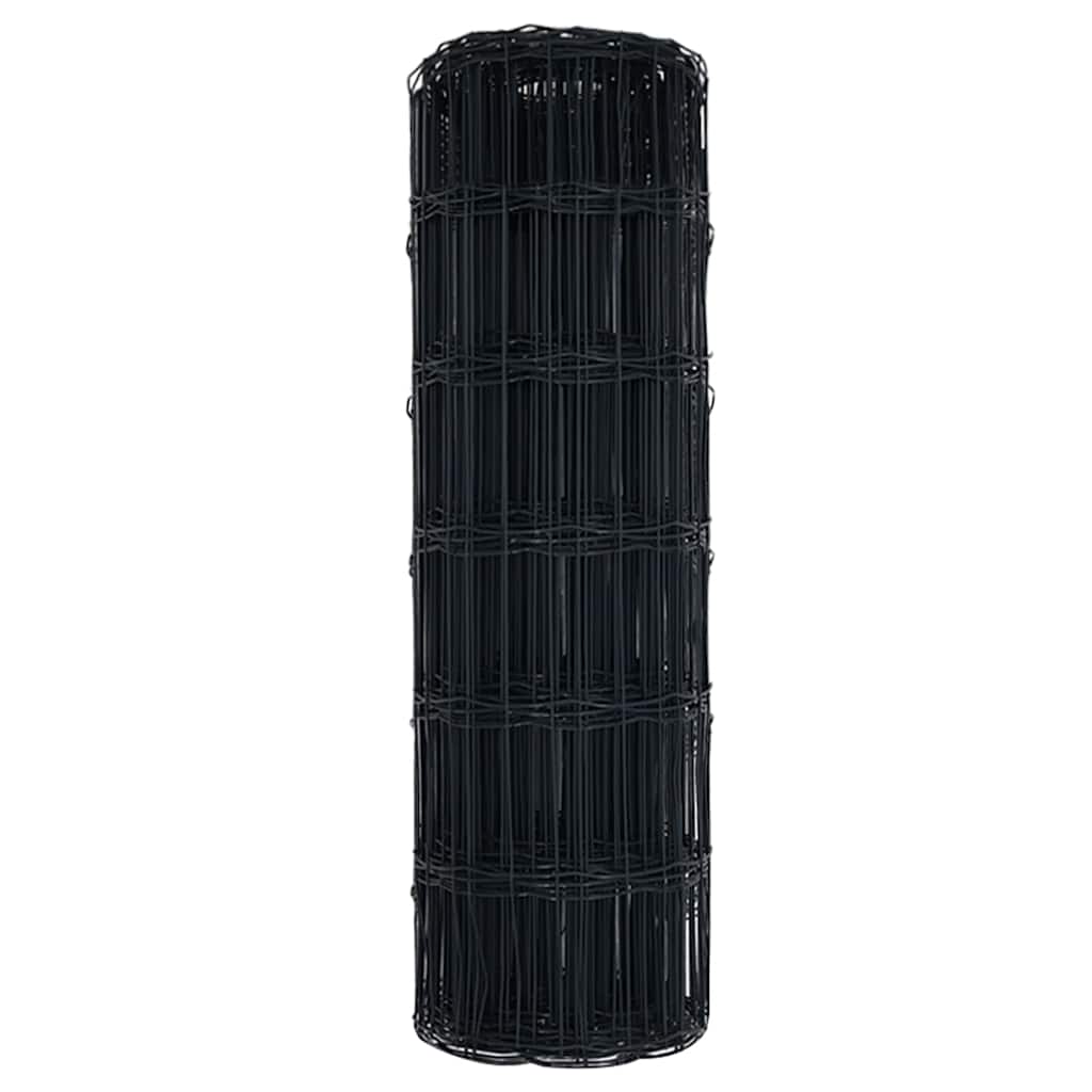 Euroaita Harmaa 0,8 X 25 M Pvc-Pintainen Rauta