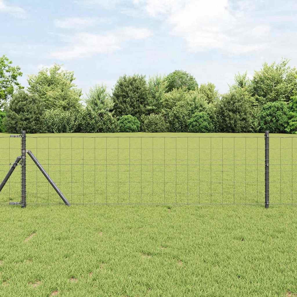 Euroaita Harmaa 0,4 X 25 M Pvc-Pintainen Rauta