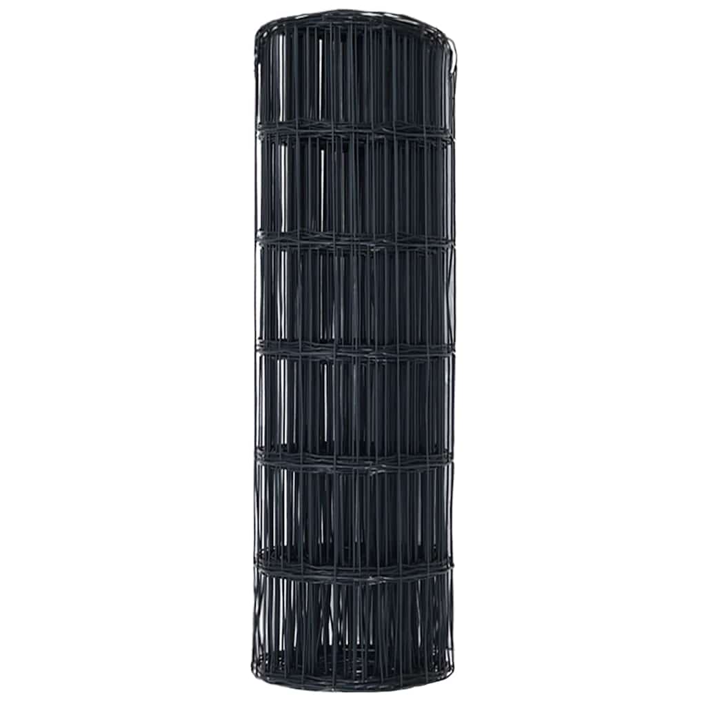 Euroaita Harmaa 0,4 X 25 M Pvc-Pintainen Rauta