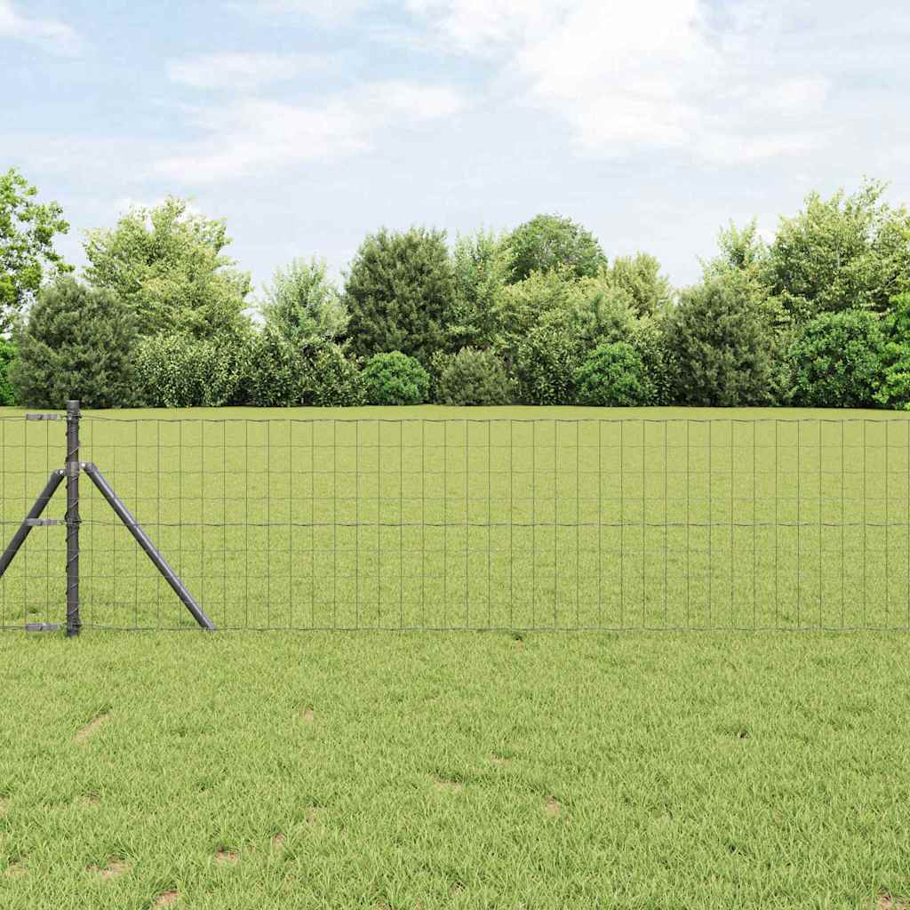 Euroaita Harmaa 0,4 X 10 M Pvc-Pintainen Rauta