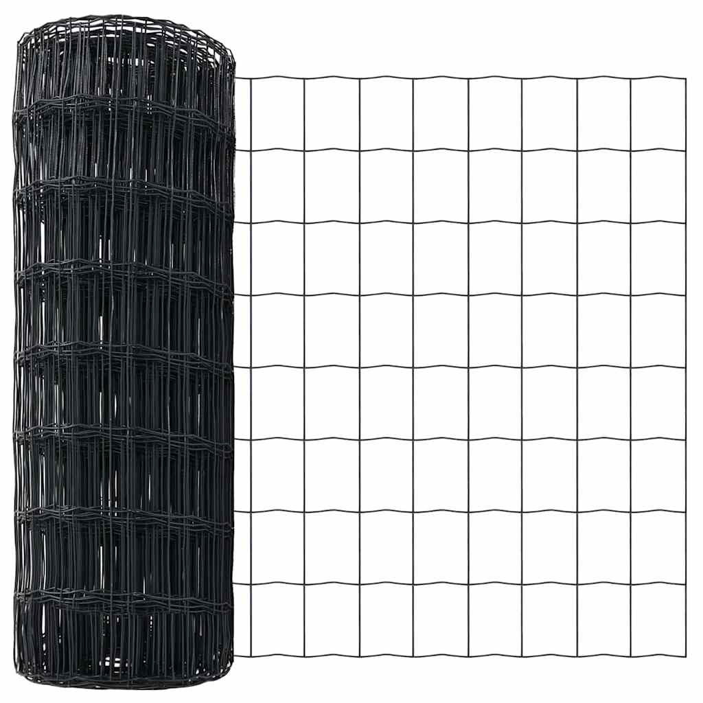 Euroaita Harmaa 0,4 X 50 M Pvc-Pintainen Rauta