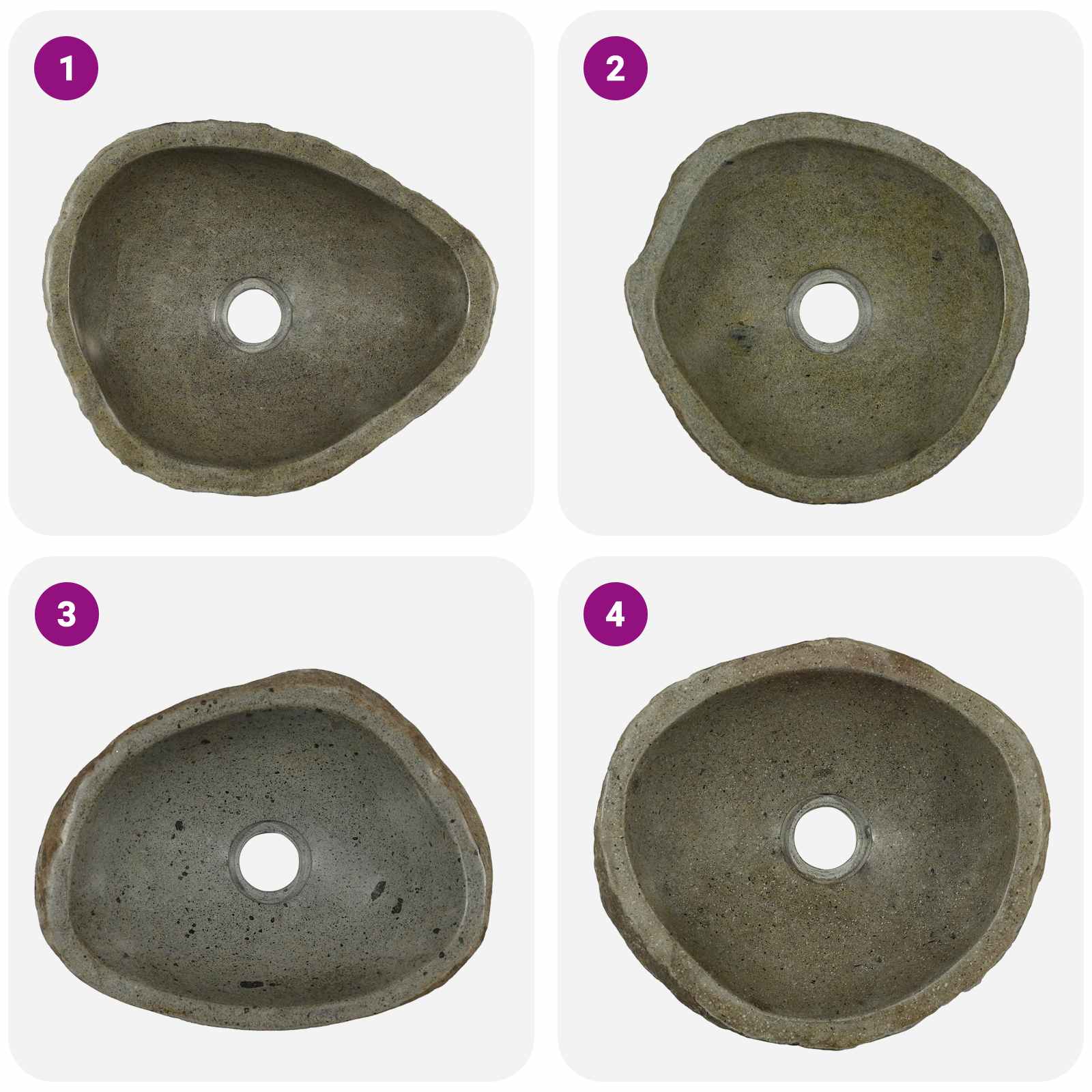 Johtokivibassari Vaaleanharmaa (30-37) X (25-30) X 12 Cm