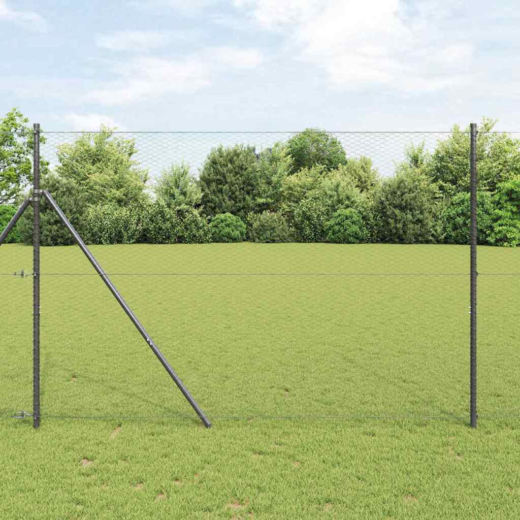 Kuusikulmainen Aita Harmaa 1,5 X 50 M Polyvinyylikloridi