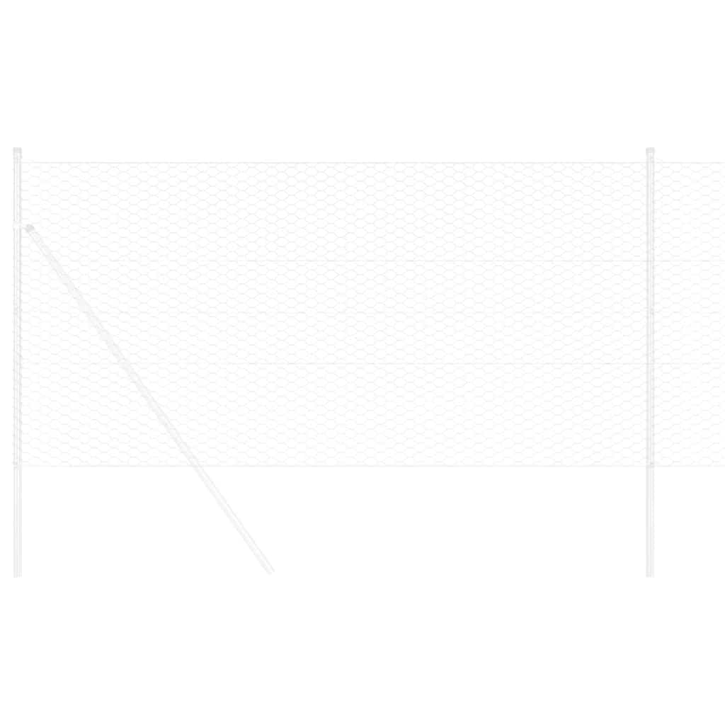 Kuusikulmainen Aita Hopea 0,4 X 100 M Galvanoitu Teräs