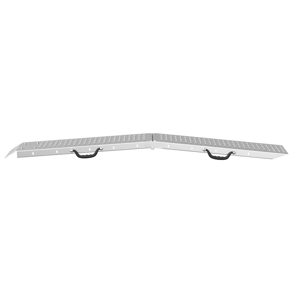 Kokoontaittuva Ramppi 200Kg Per Ramp Hopea 186 X 23 X 4,5 Cm