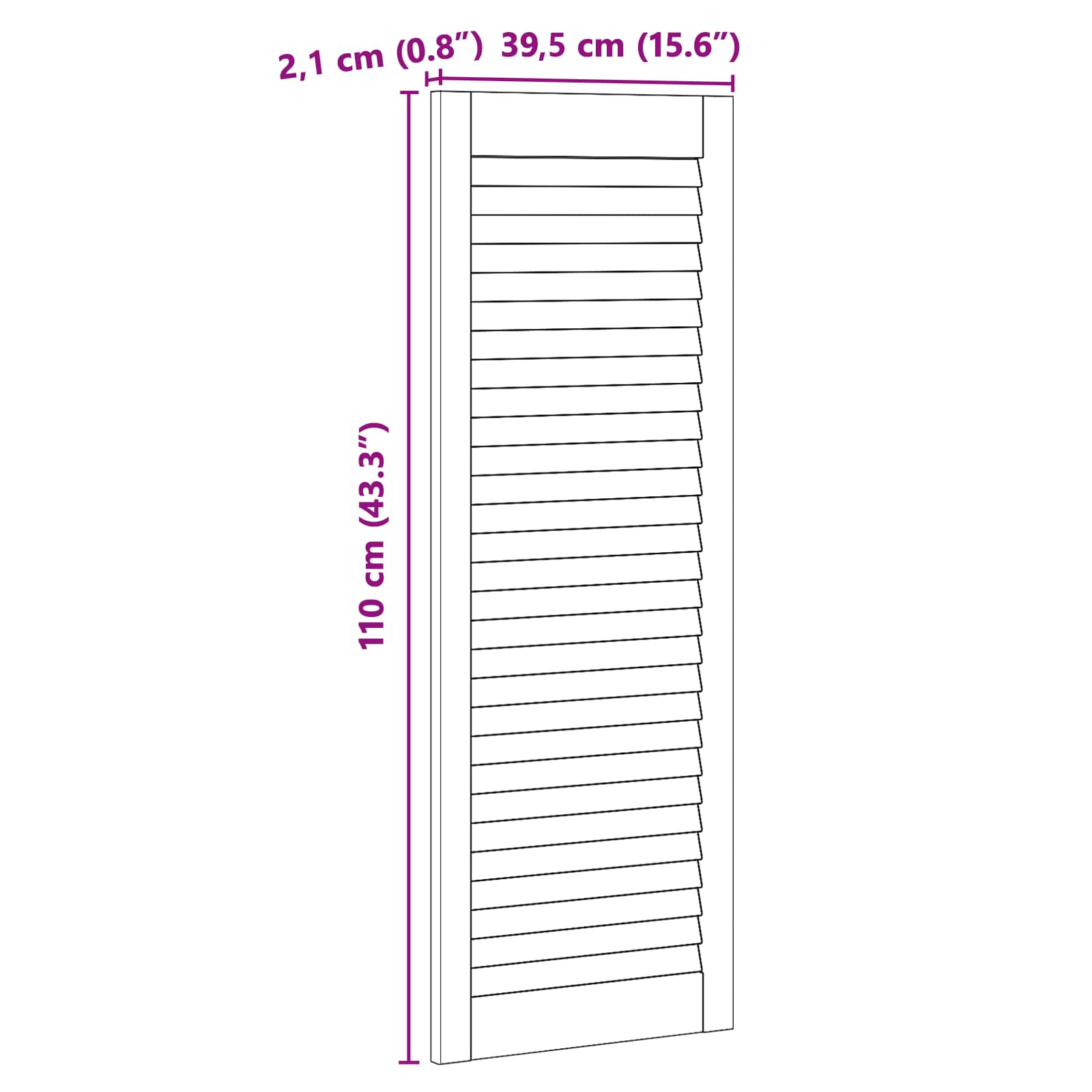 Kaapin Ovi Ovella 2 Pcs Luonnollinen 110 X 2,1 X 39,5 Cm