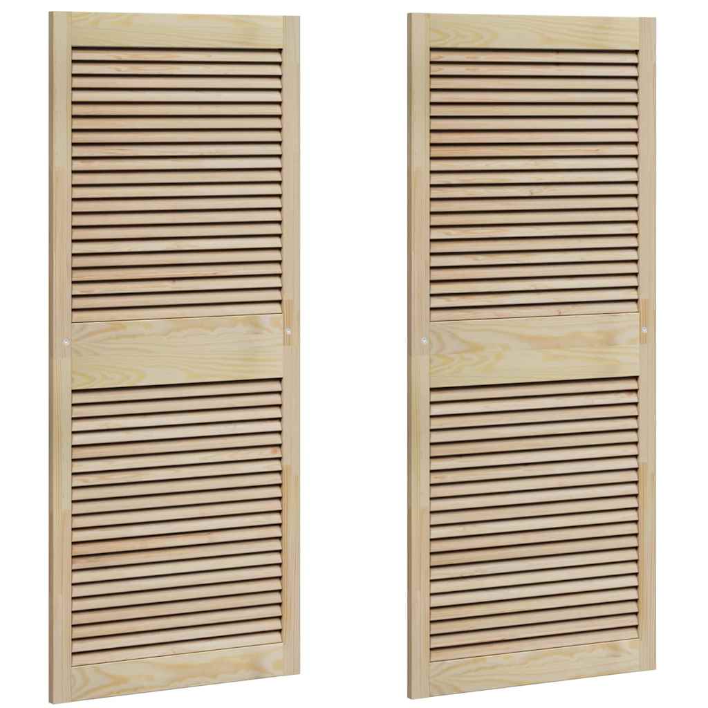 Kaapin Ovi Ovella 2 Pcs Luonnollinen 140,5 X 2,1 X 59,5 Cm