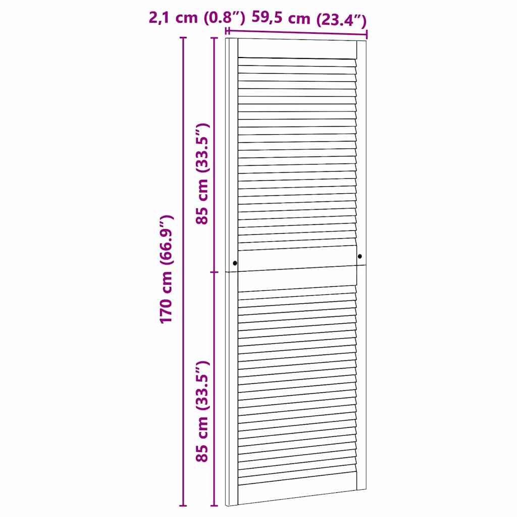 Kaapin Ovi Luonnollinen 170 X 2,1 X 59,5 Cm Massiivinen Mänty