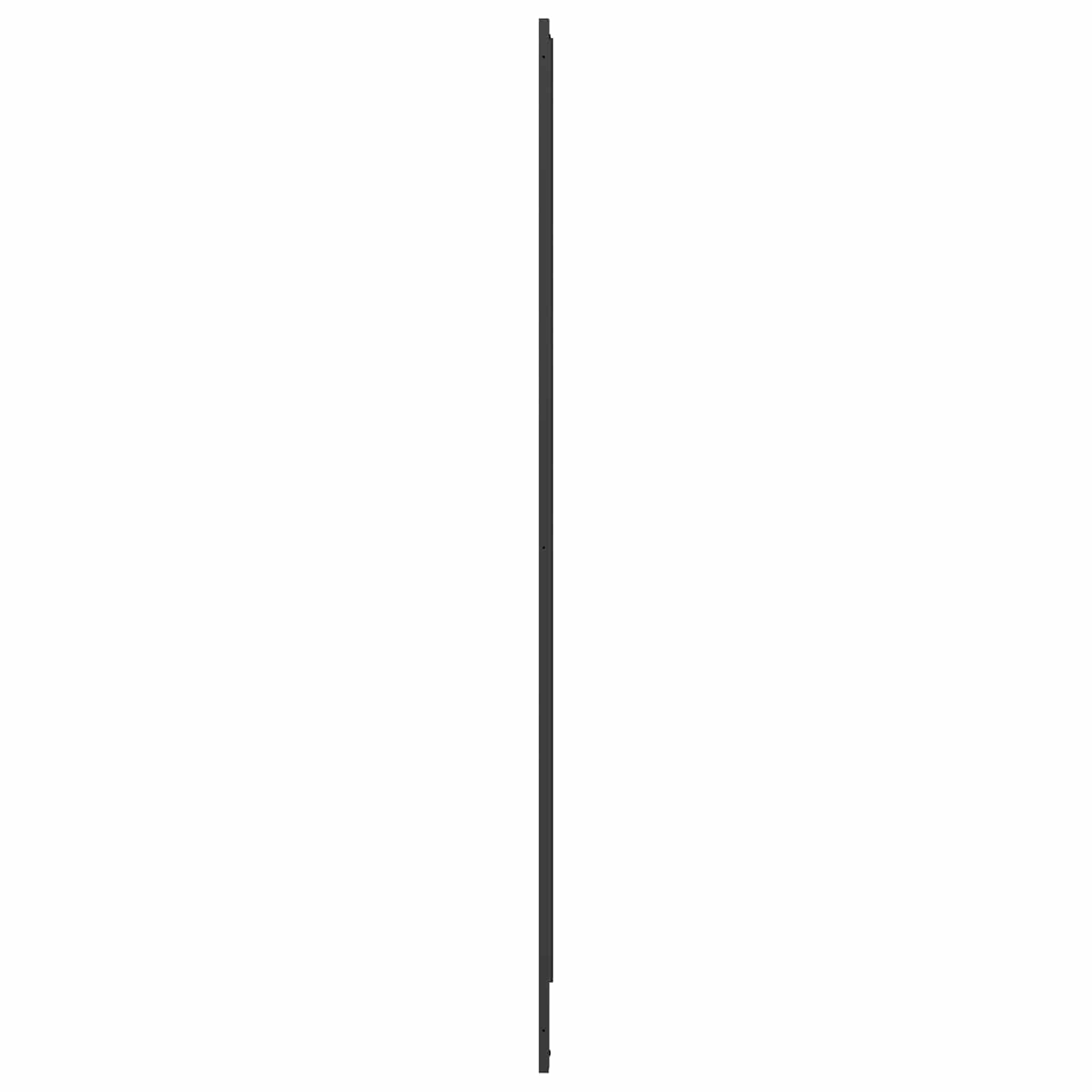 Suihkuseinä Musta 132 X 2 X 140 Cm Alumiini Ja Pp