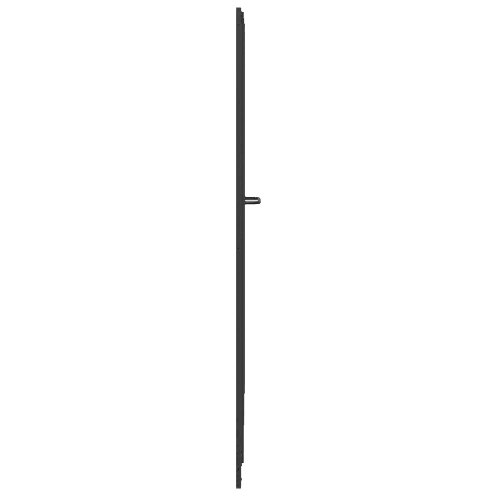 Suihkuseinä Musta 168 X 140 Cm Alumiini