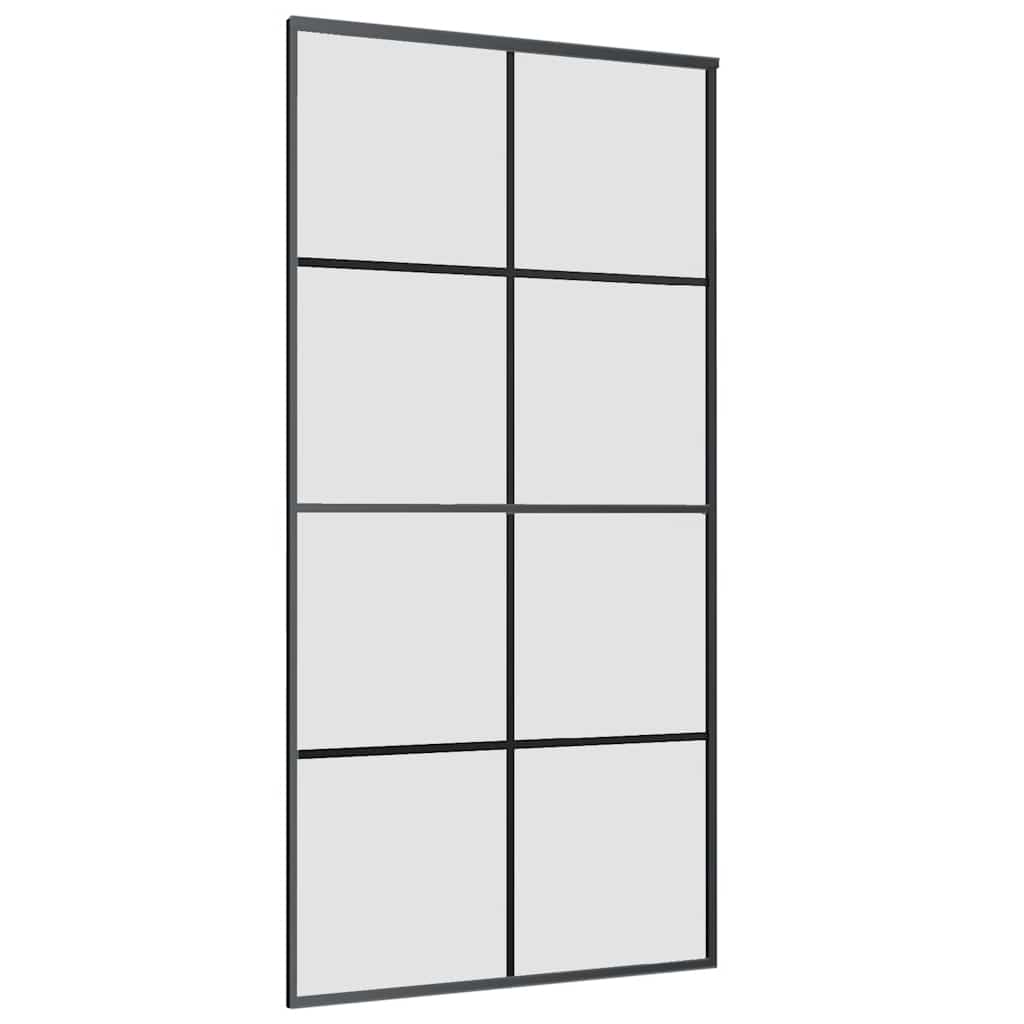 Liukuovi Rautaosilla Musta 102,5X205 Cm Esg-Lasi