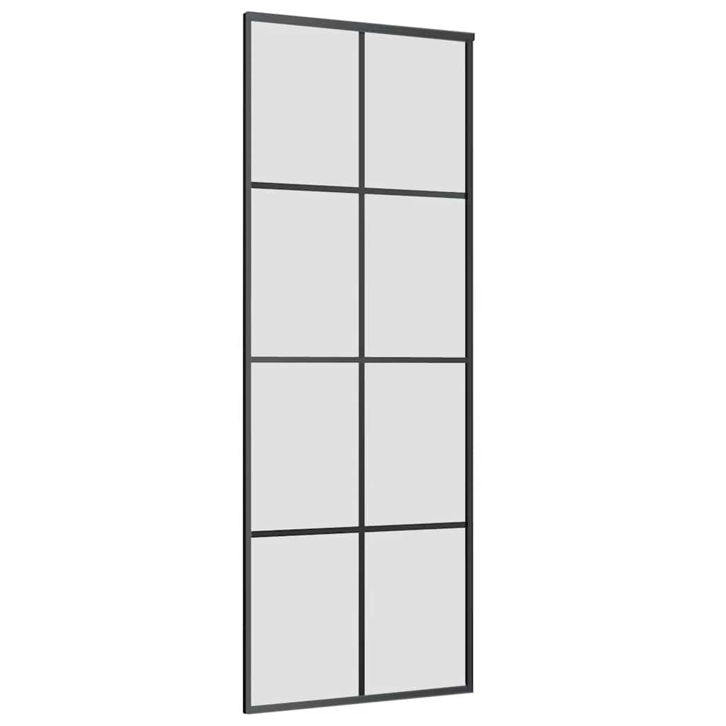 Liukuovi Asennustarvikkeilla Musta 76X205 Cm Esg Lasi