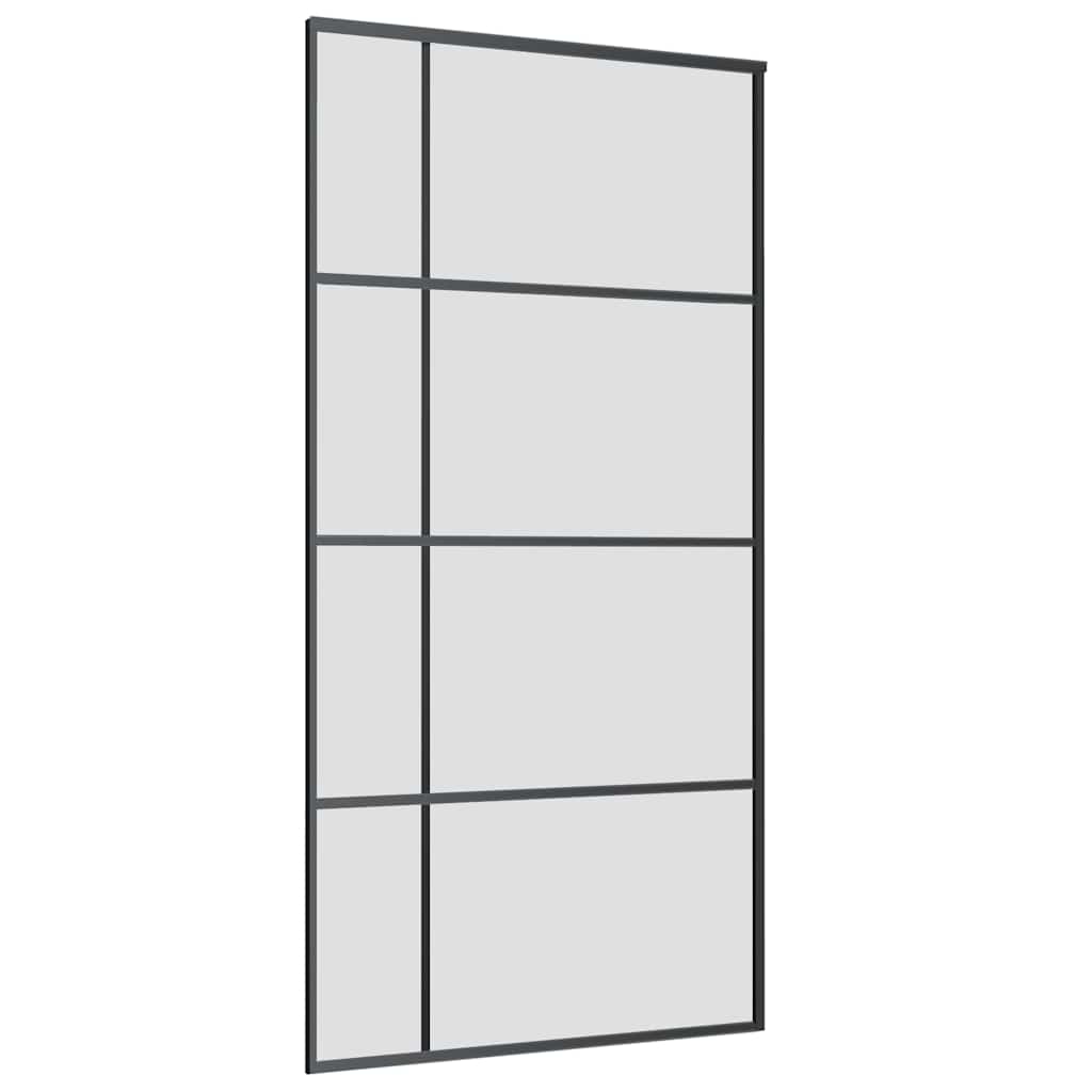 Liukuovi Rautaosilla Musta 102,5X205 Cm Esg-Lasi
