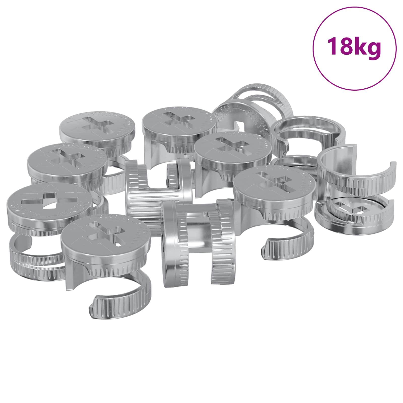Cam-Lukkomutterit 8372 Pcs Hopea Metalli