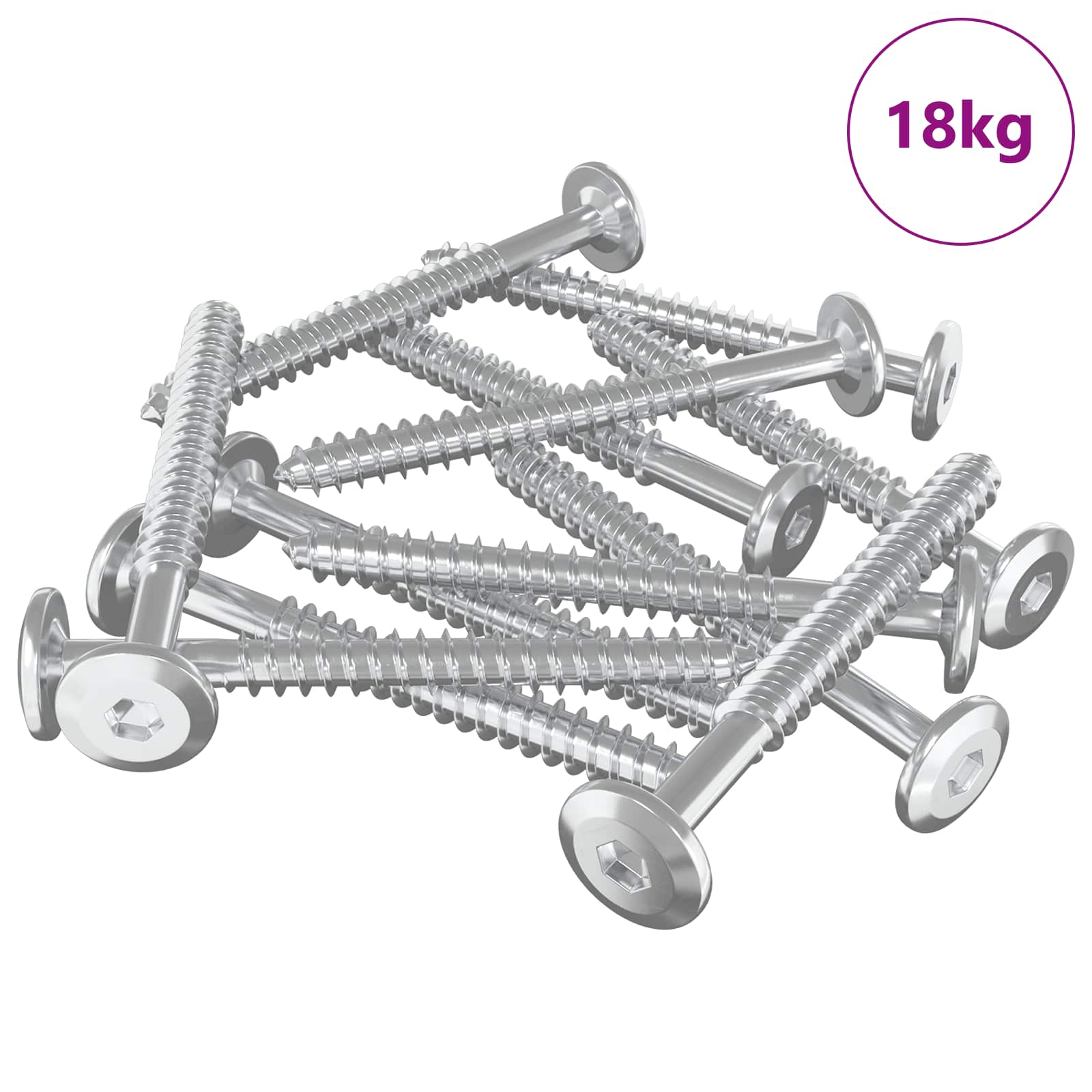 Puuruuvit 1350 Pcs Hopea Teräs