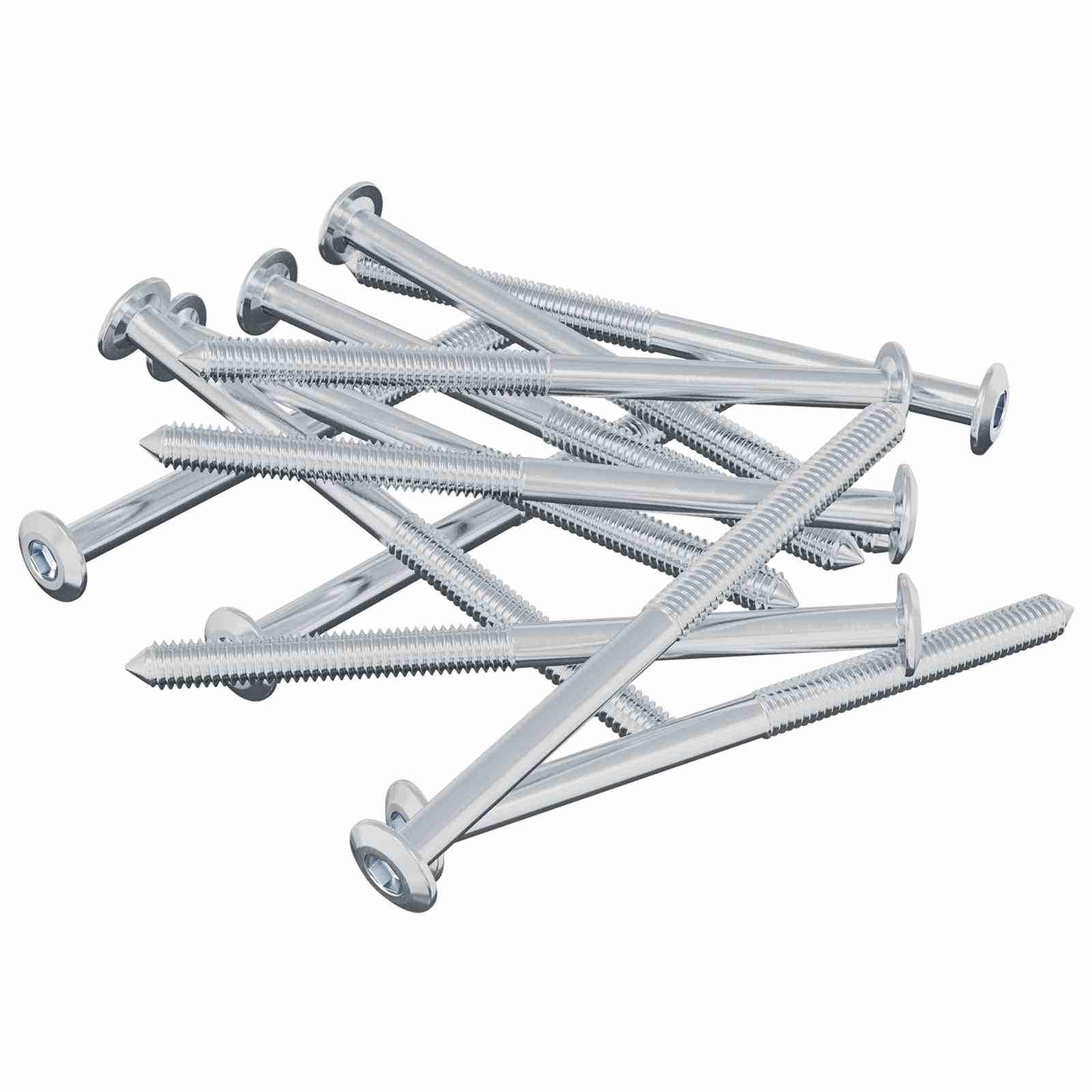 Ruuvi 1200 Pcs Hopea M6 X 85 Mm Teräs
