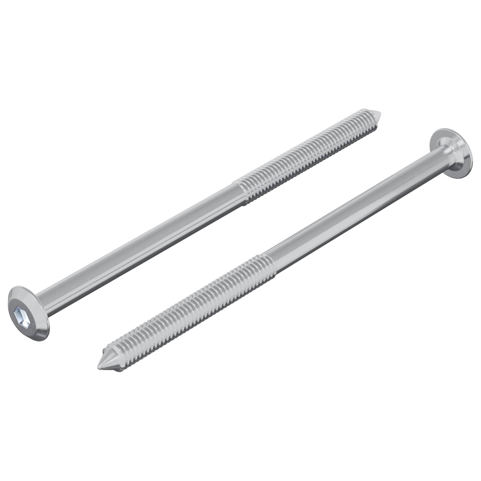 Ruuvi 2 Pcs Hopea M6 X 100 Mm Teräs