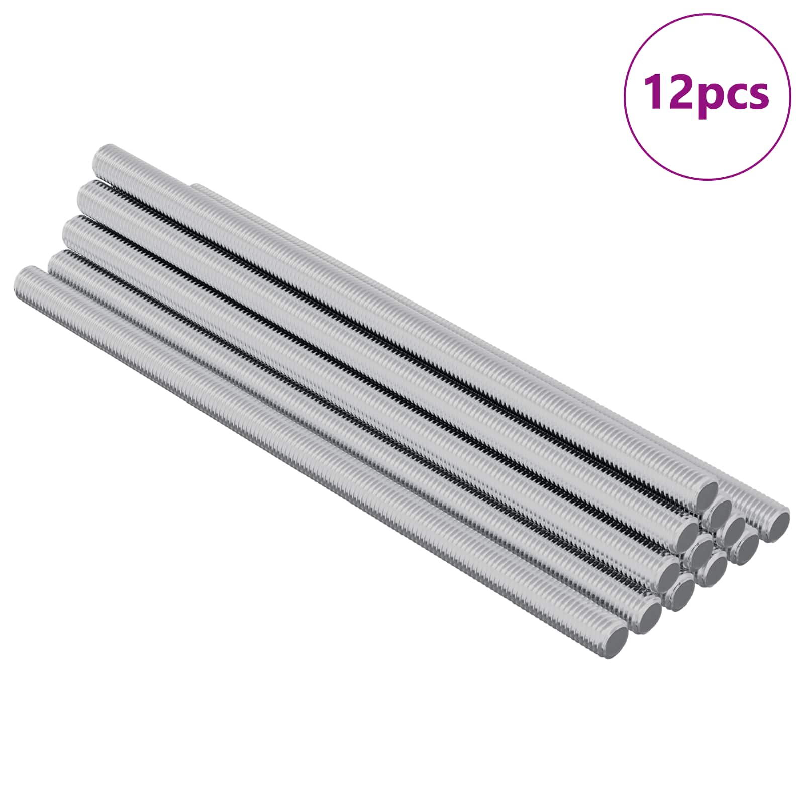 Kierretty Varsi 12 Pcs Hopea 6 X 120 Mm Teräs