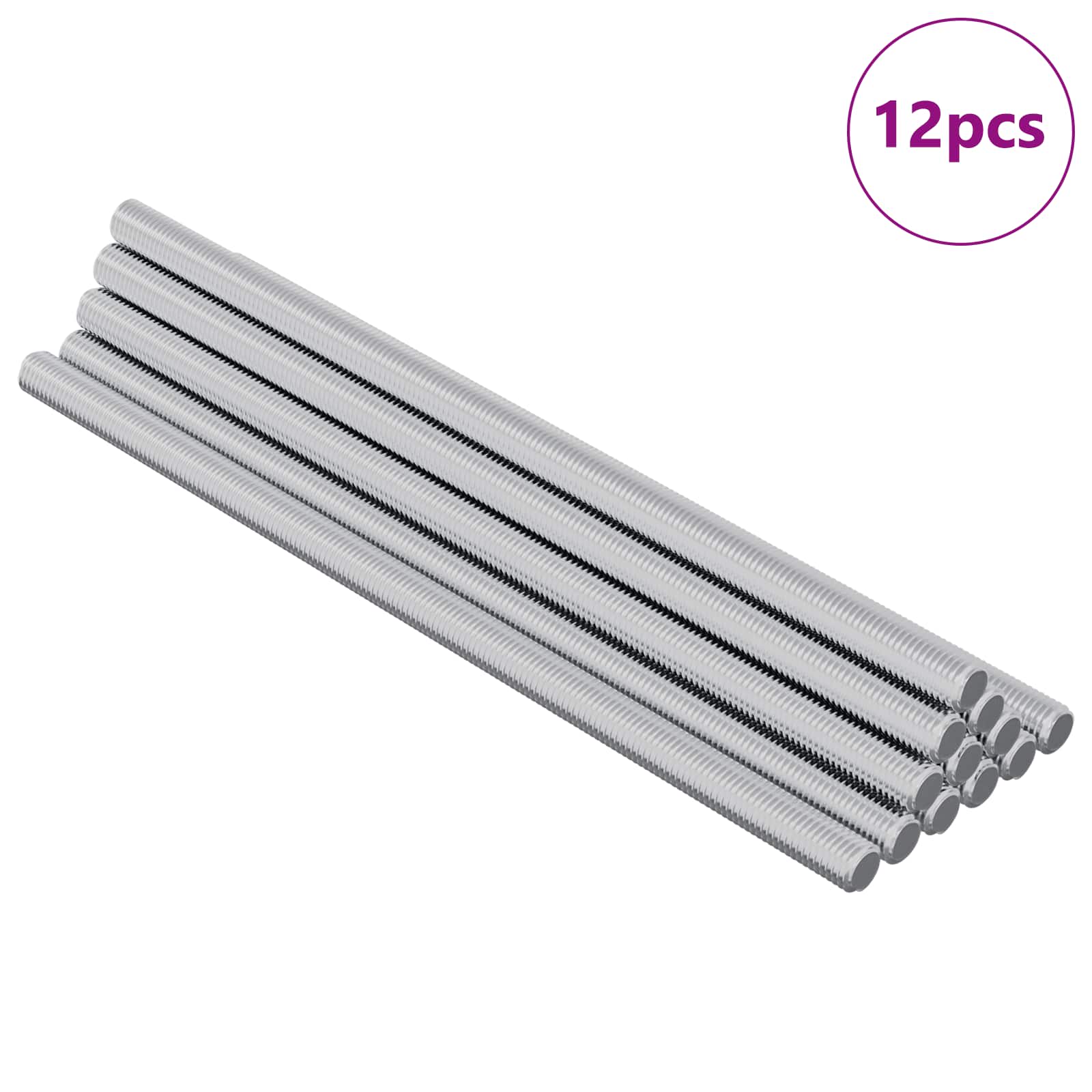 Kierretty Varsi 12 Pcs Hopea 6 X 135 Mm Teräs