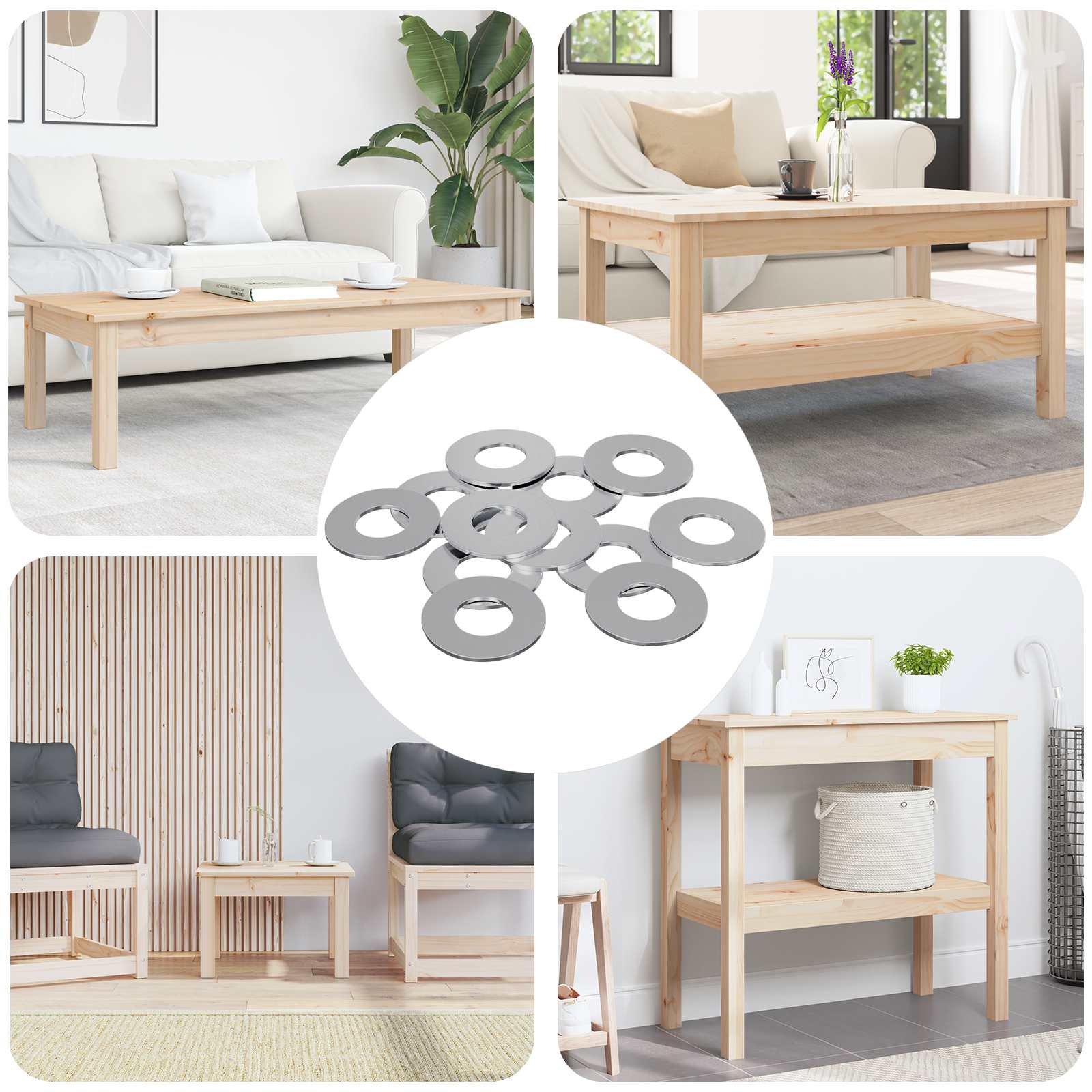 Mutterit 11842 Pcs Hopea Rauta