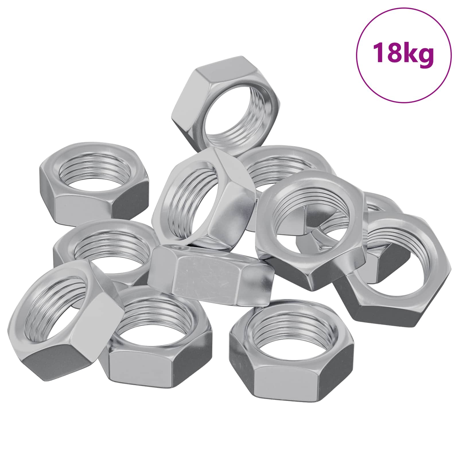 Kuusiokolomutteri 23377 Pcs Hopea Metalli