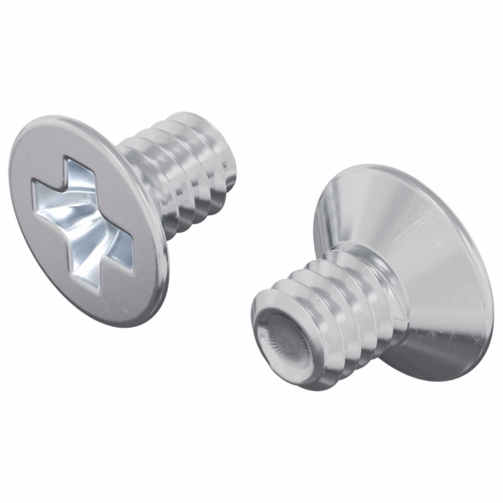 Upotetut Pääruuvit 2 Pcs Hopea M4 X 6 Mm Teräs