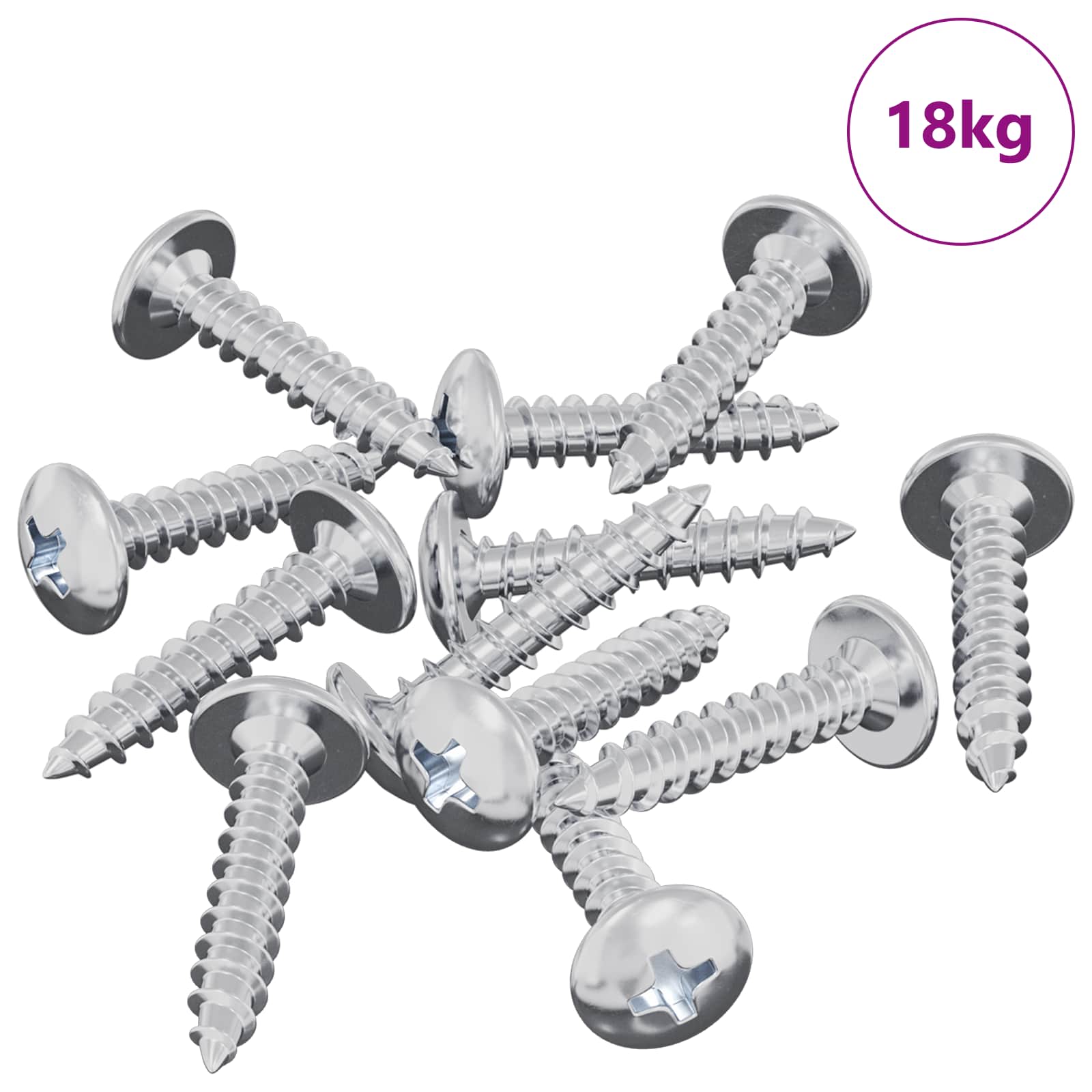 Itsekiertevä Kynsi 10976 Pcs Sinkitty Teräs